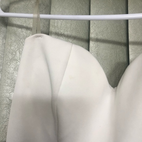 Black and White Peplum Dress - Picture 3 of 3